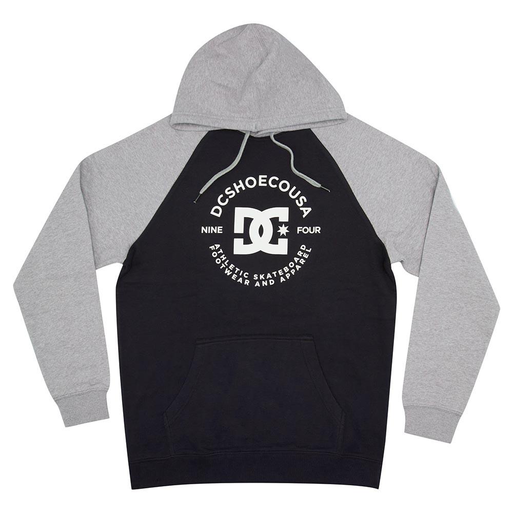 DC Star Pilot Raglan Hoodie Black Grey Heather