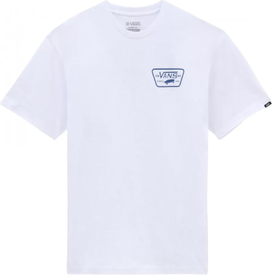 White and blue vans sales t shirt