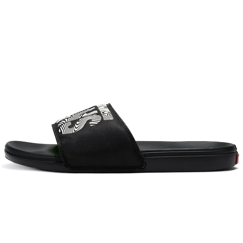 Vans best sale black slides