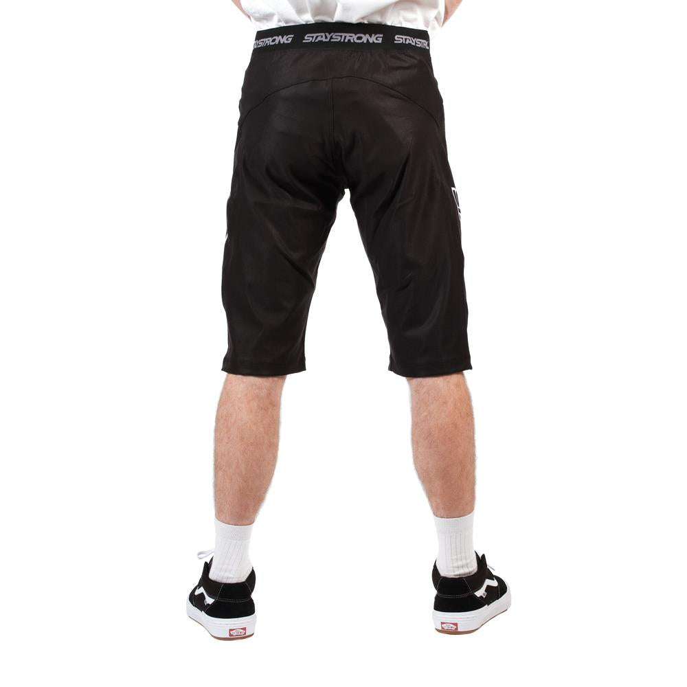 Stay Strong V3 Race Shorts - Black/White