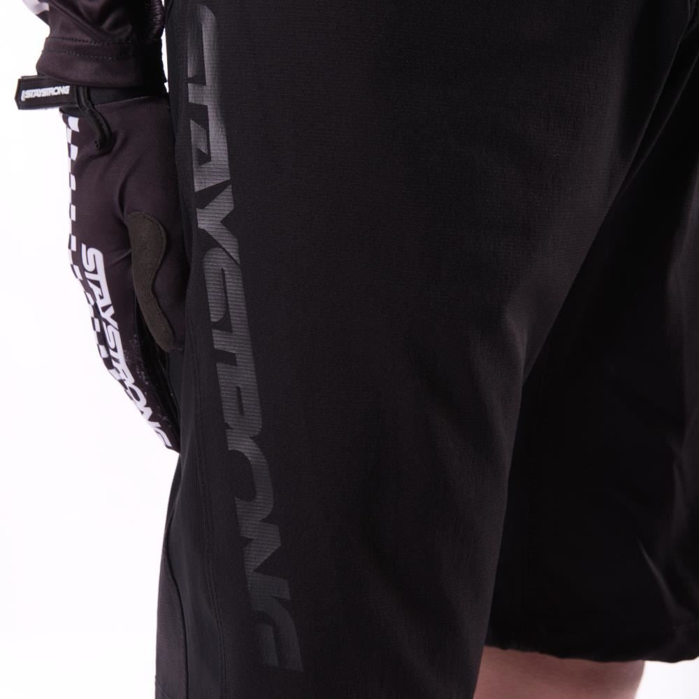 Stay Strong Youth V2 Race Shorts - Black/Black