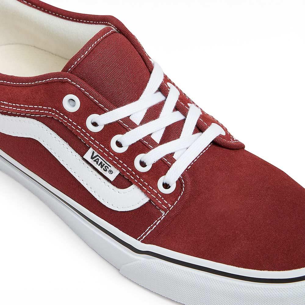 Vans Skate Chukka Low Sidestripe - Burgundy/White