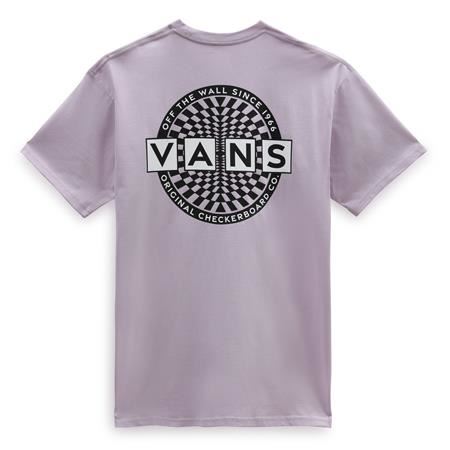 Vans Warped Logo Checkerboard T-Shirt - Lavender Frost