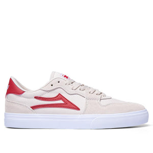 Lakai York - White/Red Suede