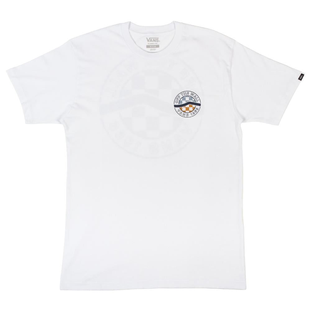 Vans Circle Sidestripe T-Shirt - White