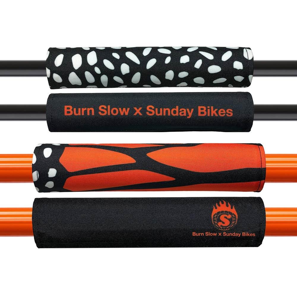 Sunday X Burn Slow Handlebar + Top Tube Pad Set (Reversible) - Monarch/Branded