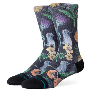 Stance Todd Francis Just Flocked Socks - Black - Large