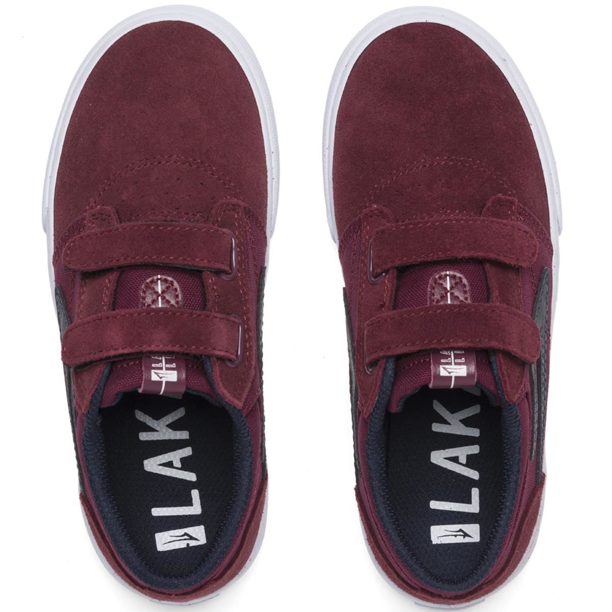 Lakai Griffin Kids - Burgundy/Navy Suede