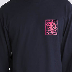 Vans Logo Space Long Sleeve T-shirt - Navy