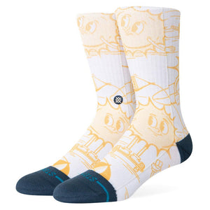 Stance Sonnys Crew Socks - Yellow - Large