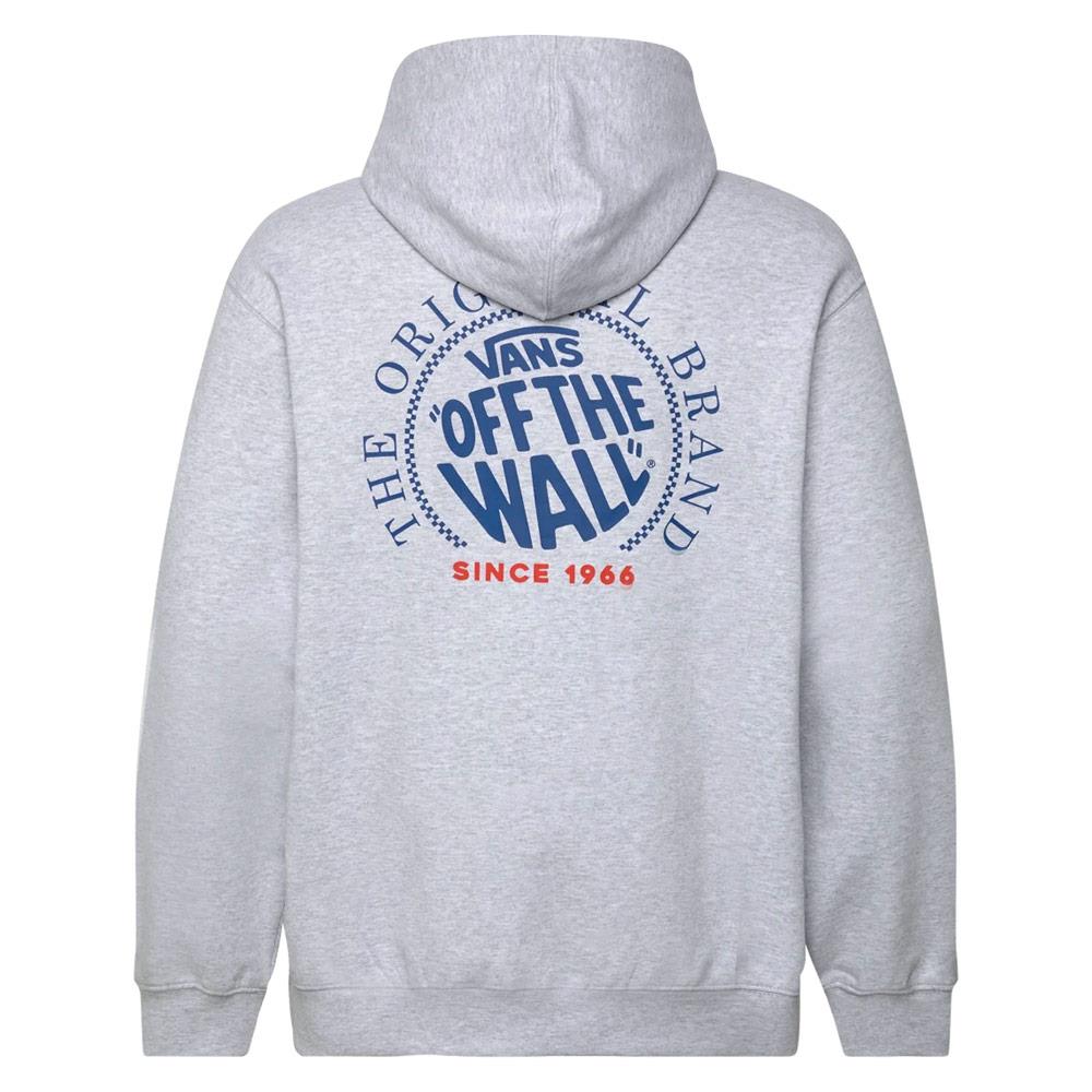 Vans Circle Loose Fit Fleece Pullover Hoodie - Light Grey Heather