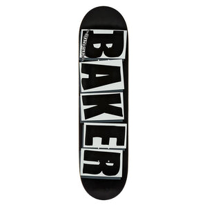 Baker Skateboard Deck - Team Brand Logo Black/White 8.125"