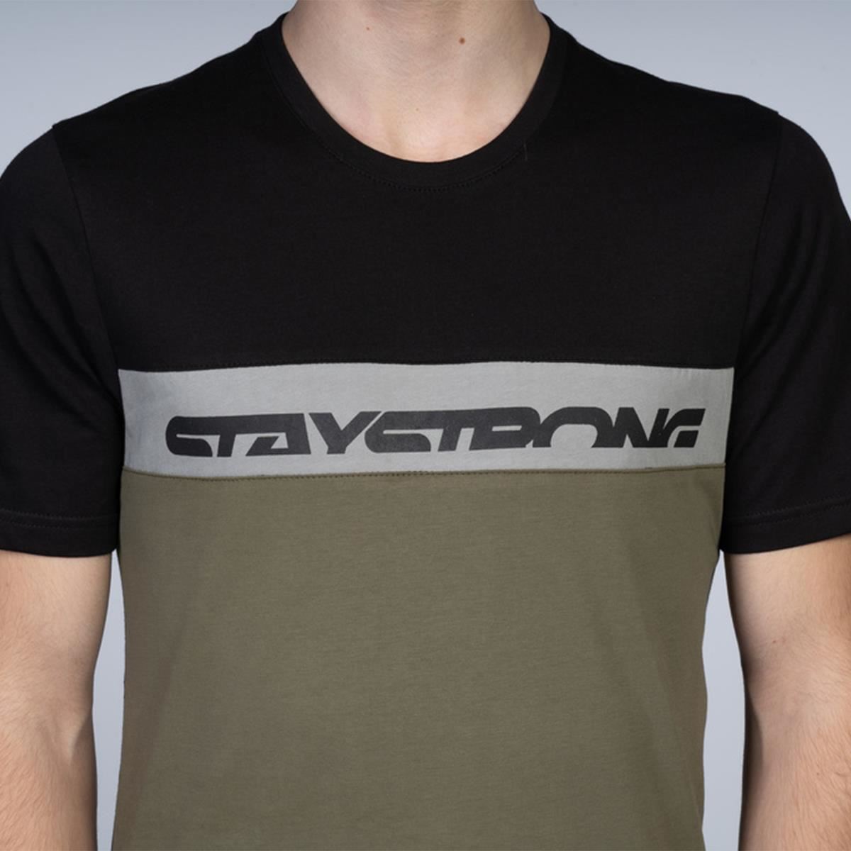 Stay Strong Cut Off T-Shirt - Black/Green