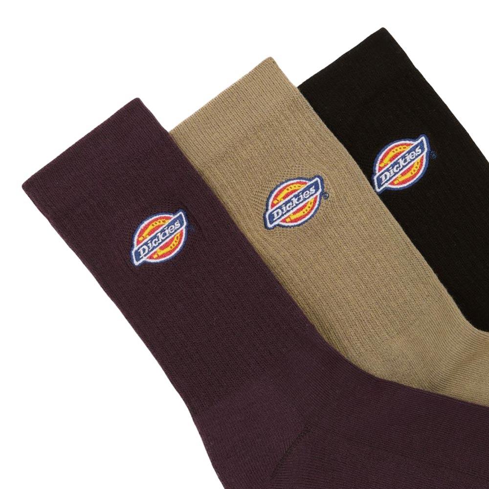 Dickies Valley Grove Socks 3-Pack - Plum Perfect