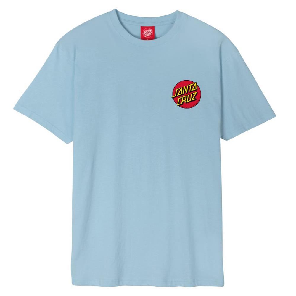 Santa Cruz Classic Dot Chest T-shirt - Sky Blue