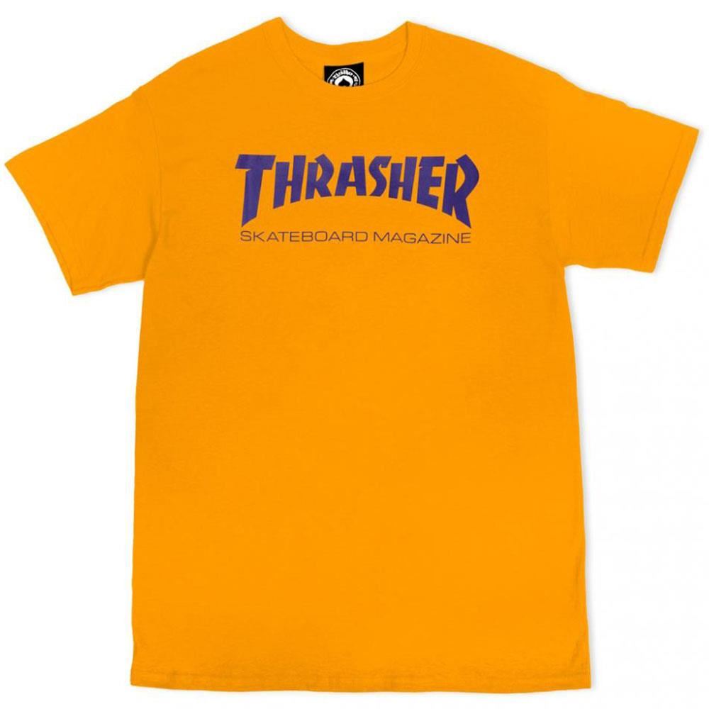 Thrasher Skate Mag T Shirt - Gold/Purple