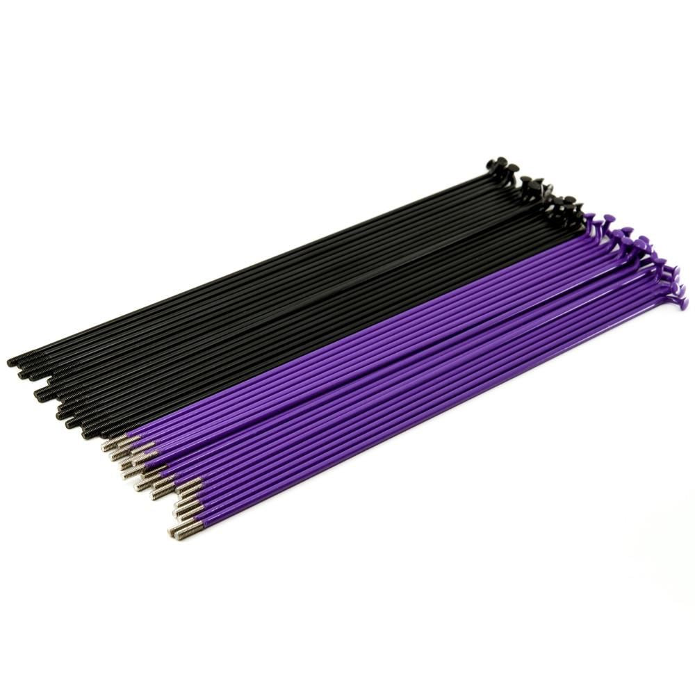 Source Stainless Spokes (40 Pack) - Black/Purple