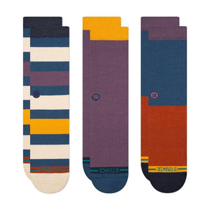 Stance Dexter Crew Socks 3-Pack - Dark Royal - Large