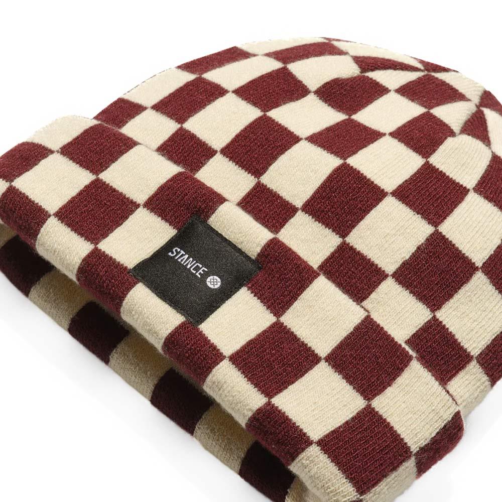 Stance Checked Out Beanie - Wine