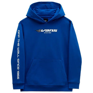 Vans Boys Reflective Checkerboard Flame Pullover Hoodie True Blue Source BMX