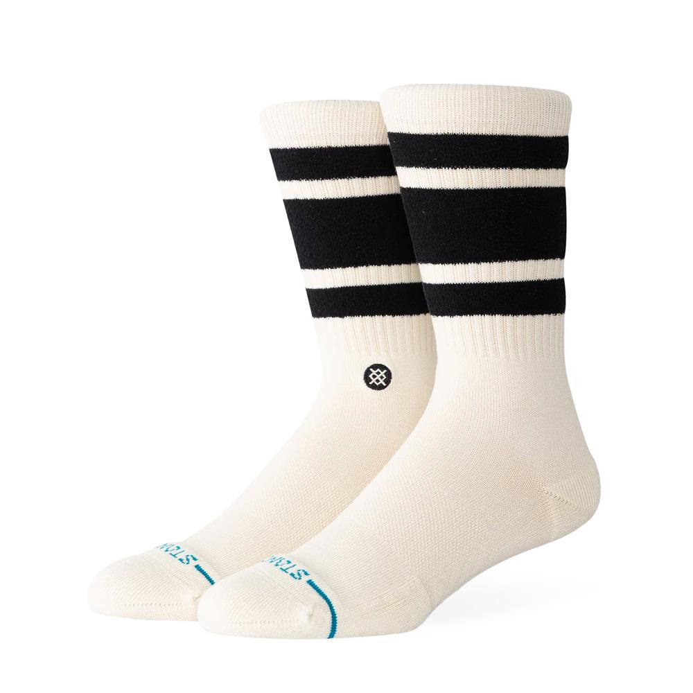 Stance Boyd Cozy Crew Socks - Black White - Large