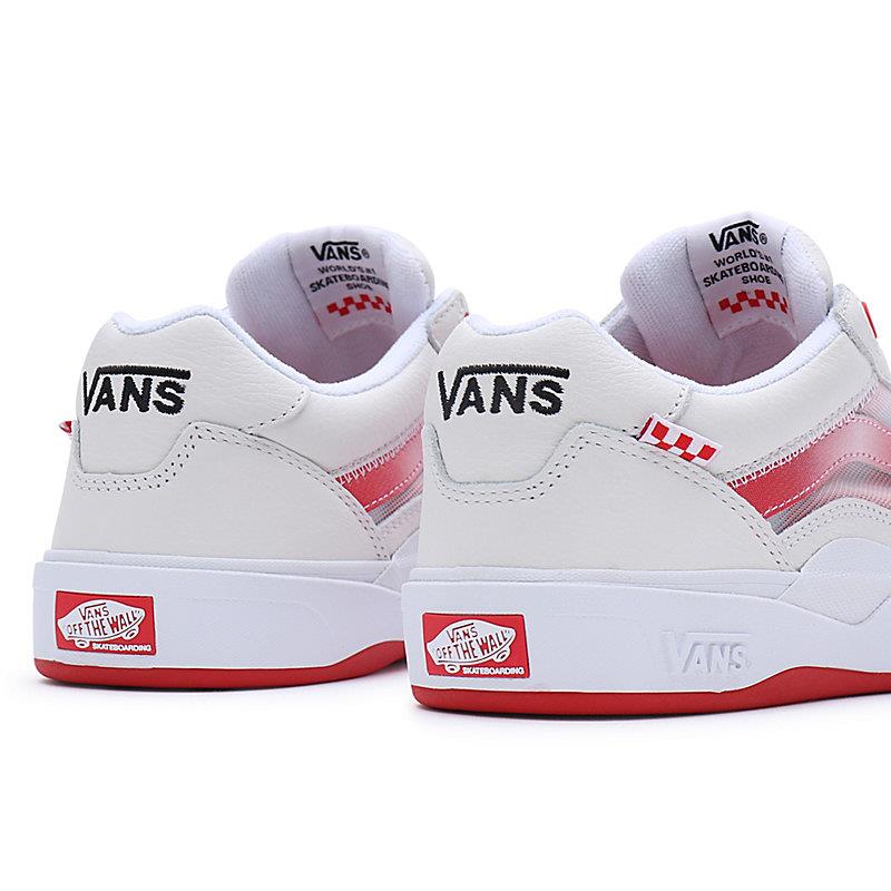 Vans Leather Wayvee - True White/Red