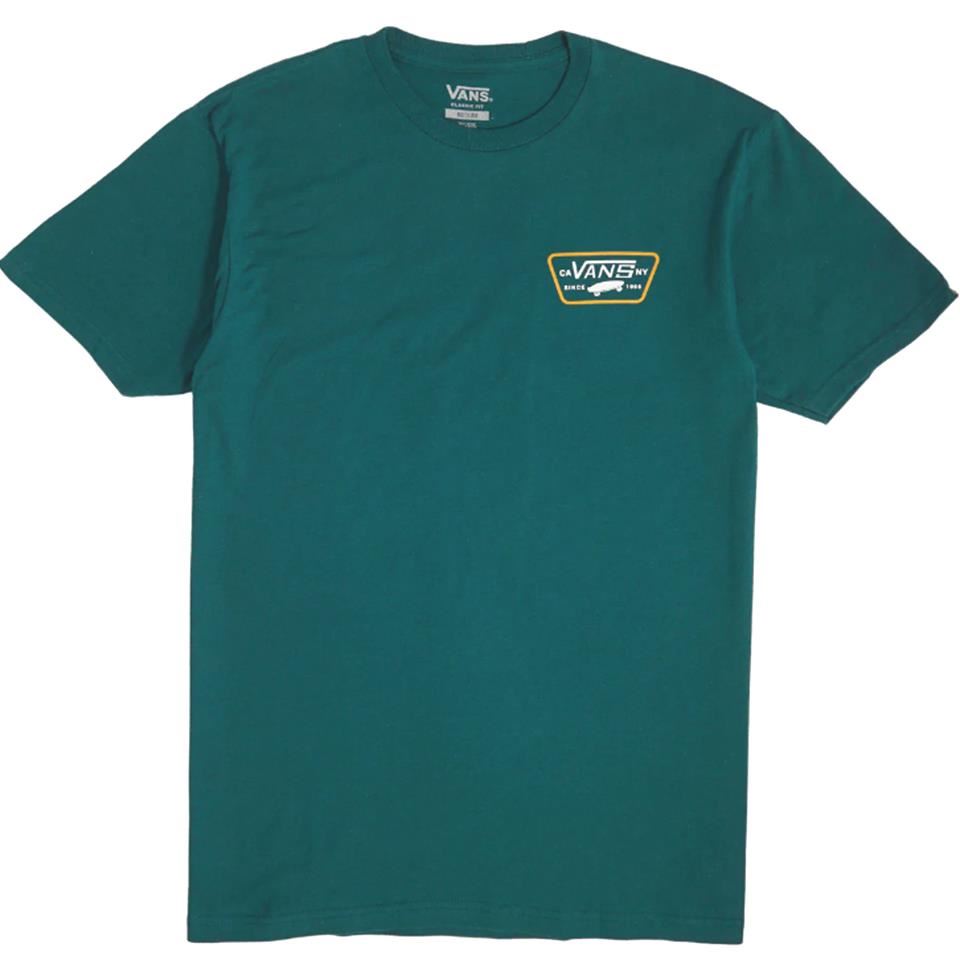 Vans Full Patch Back T-Shirt - Deep Teal/White