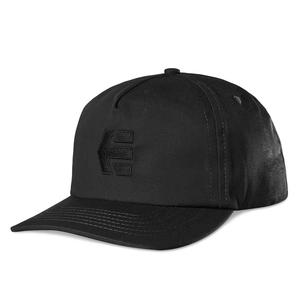 Etnies Icon Destruct Snapback Cap - Black/Black