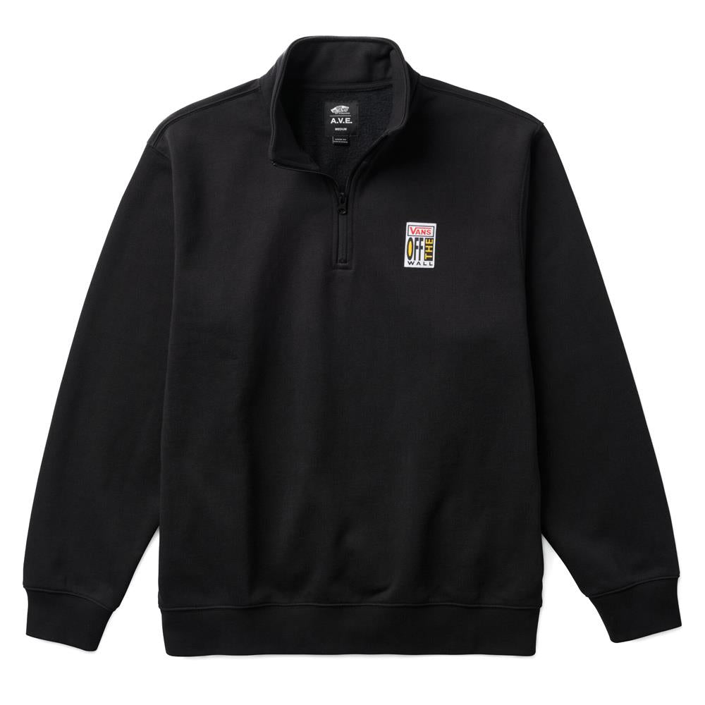 Vans AVE Quarter Zip Sweatshirt - Black | Source BMX