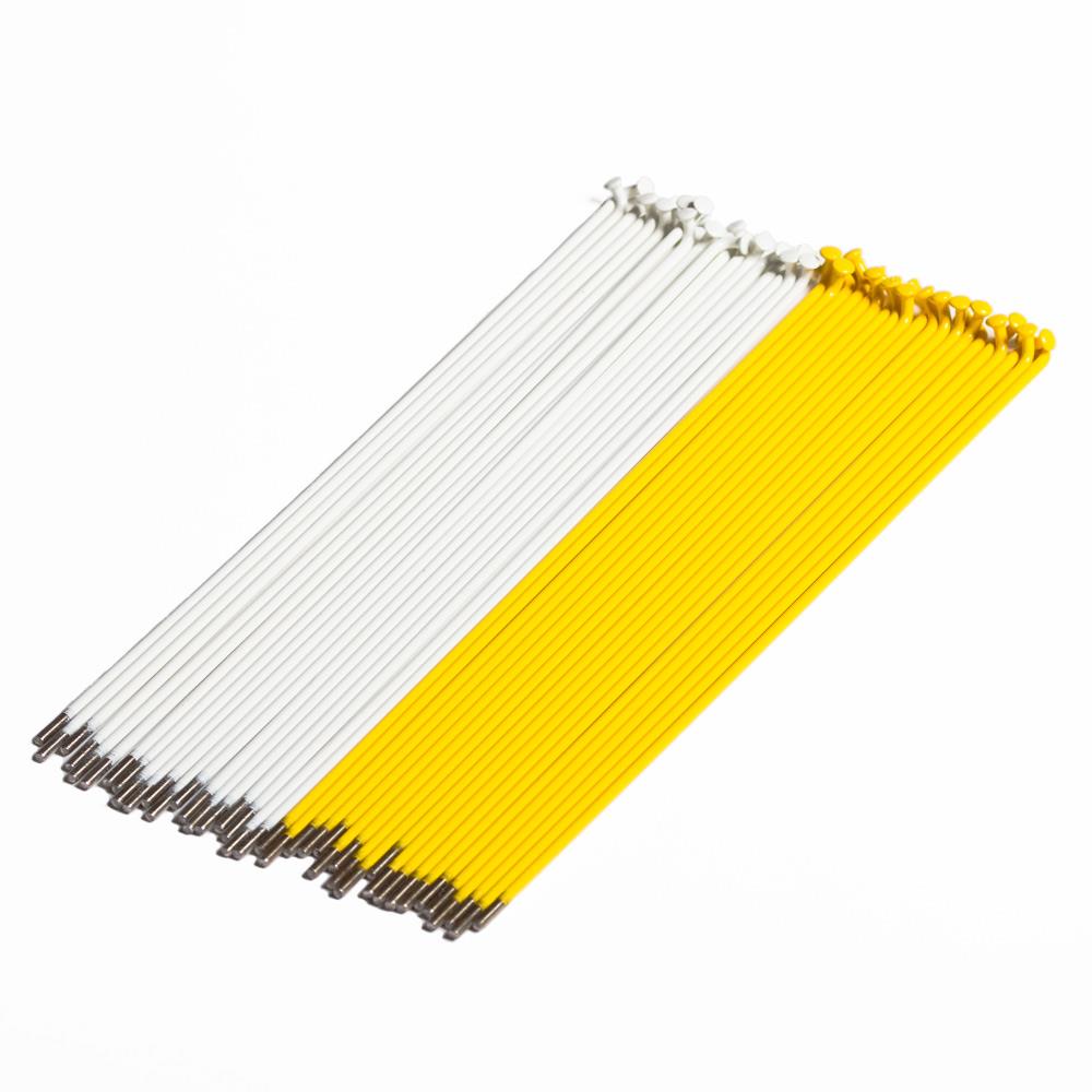 Source Stainless Spokes (40 Pack) - White/Yellow