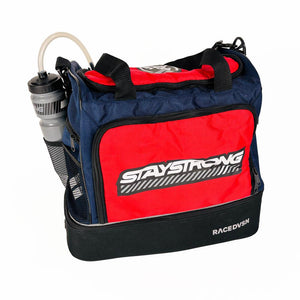 Stay Strong Chevron Kit/Helmet Bag - Navy and Red