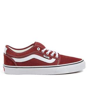 Vans Skate Chukka Low Sidestripe - Burgundy/White