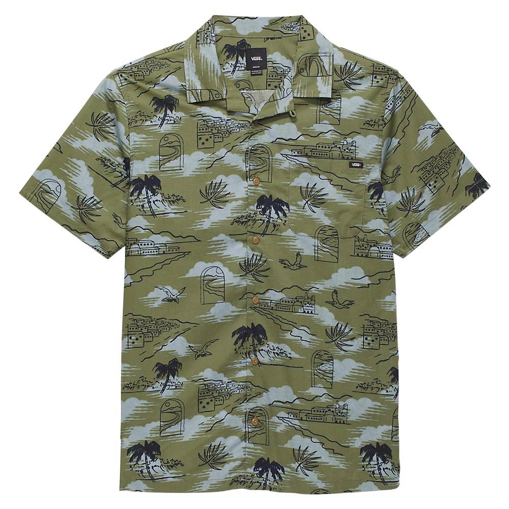 Vans Davista Woven Short Sleeve Shirt - Olivine | Source BMX