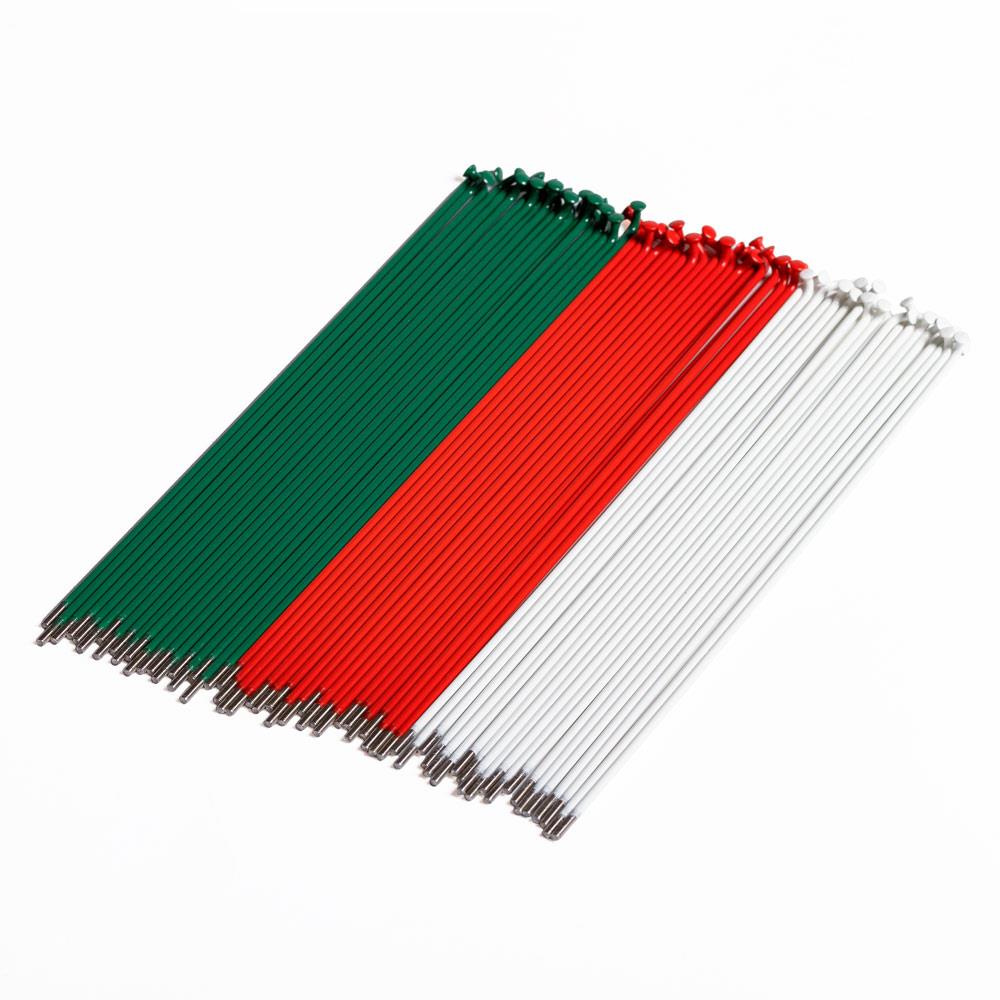 Source Stainless Spokes (60 Pack) - Green/Red/White