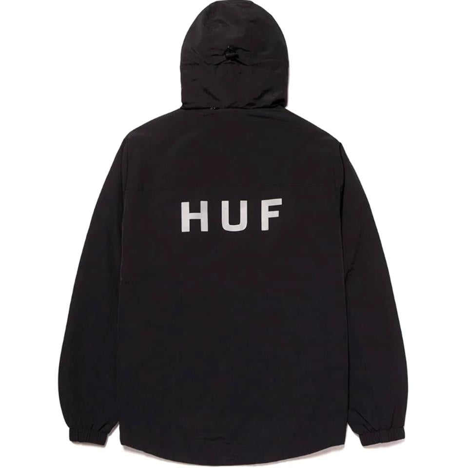 Huf Essentials Zip Standard Shell Jacket - Black