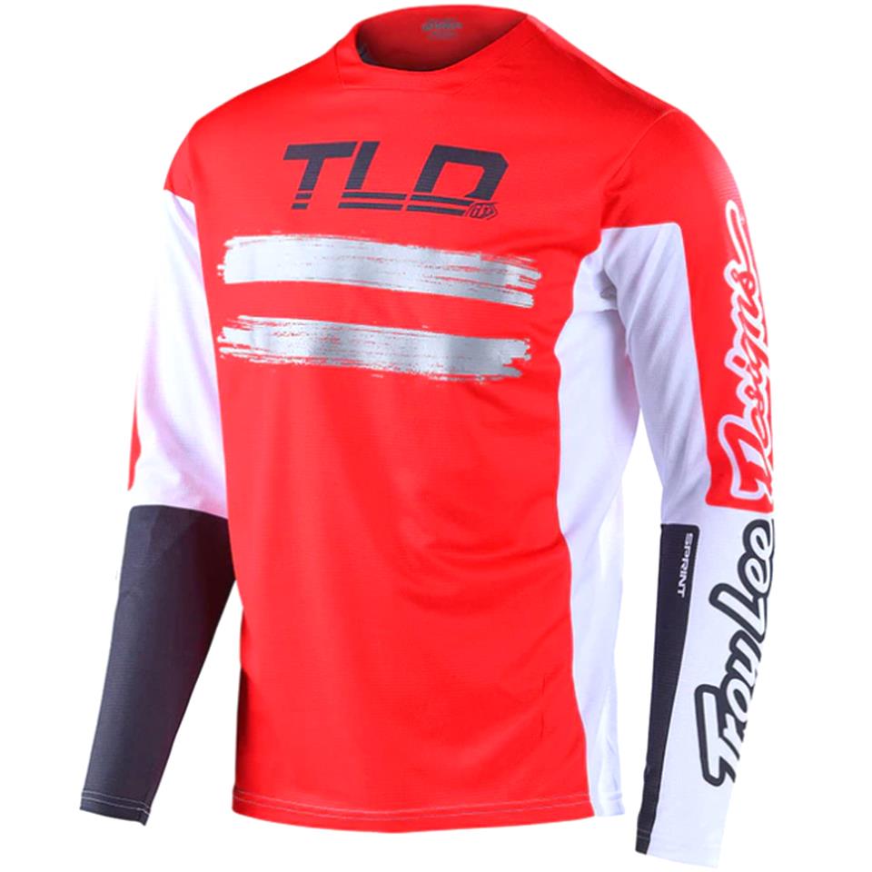 Troy Lee Designs Sprint Marker Youth Race Jersey  - Red/Charcoal