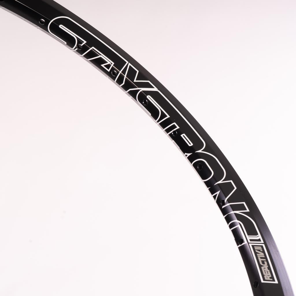 Stay Strong Reactiv 2 20", 36H Race Rim (1.5") - Front/ Black