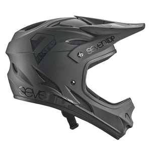 Seven iDP M1 Youth Race Helmet - Matt Black/Gloss Black